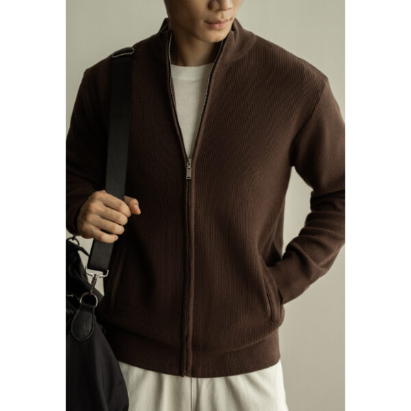 Men's Premium Breathable Zipper Casual Stand Collar Sweater